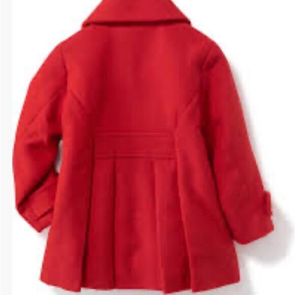Old Navy red Double-Breasted Peacoat for Toddler sz 5T - Picture 5 of 6